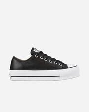 All star platform leather ox w - Nero