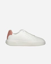 Chunky cupsole laceup lth w - Bianco