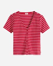 Serafino stripe w - Rosso