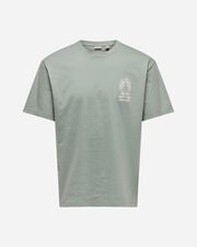 Fred back print m - Verde