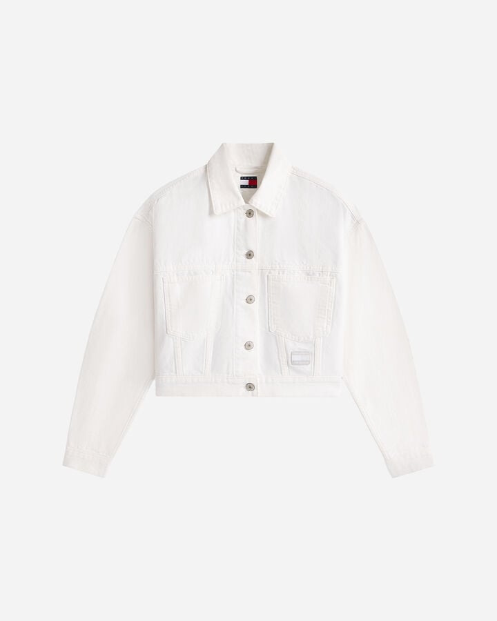 Crop back flag denim w