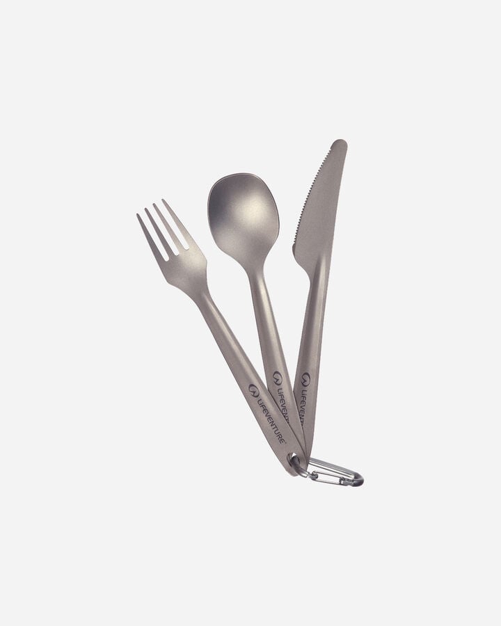 Superlight titanium cutlery set 