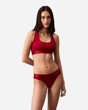 Unlined bralette w - Rosso