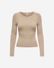 Mille glitter button w - Beige