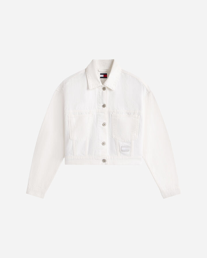 Crop back flag denim w