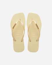 Slim logo metallic w - Beige