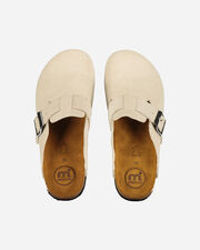 Cork close toe suede w - Beige