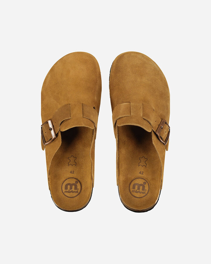 Cork close toe suede 