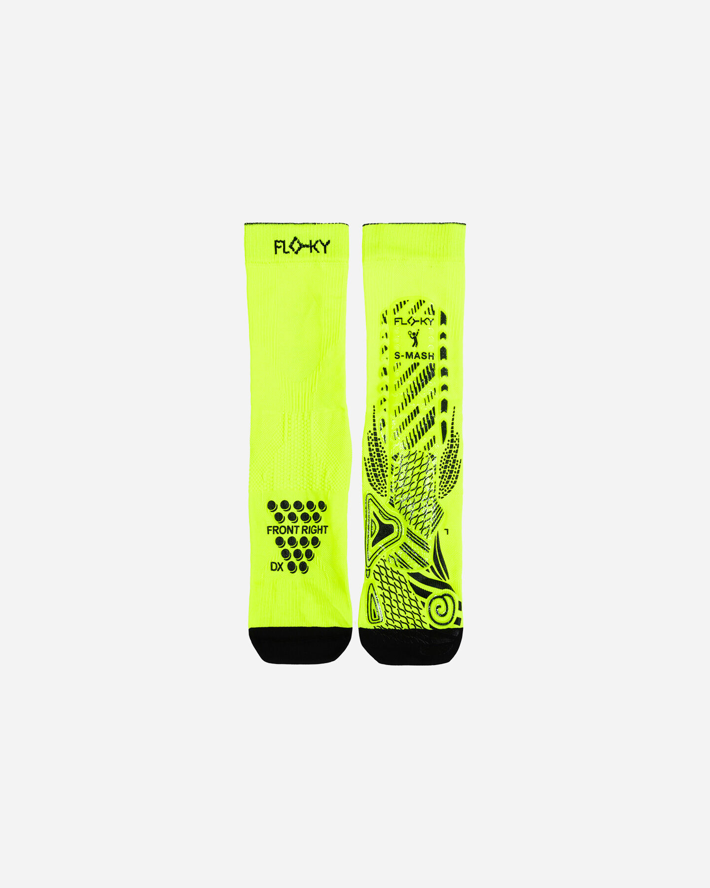 Chaussettes De Sport Floky S-mash Biomécaniques - Taille M/L - Blanc/Bleu - Soutien Cheville Et Tendon D'Achille - 4