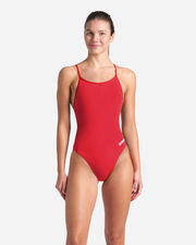 Solid lace back w - Rosso