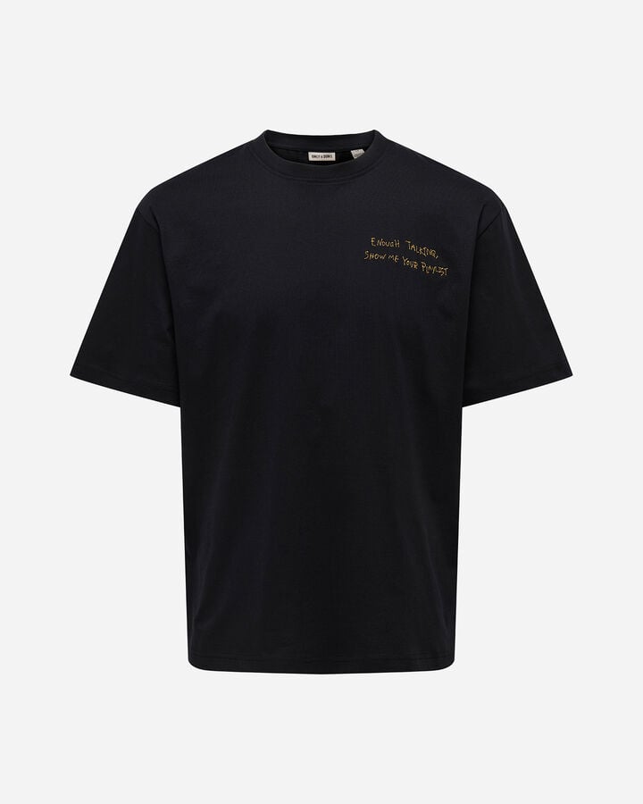 Aaron written embroidered chest m
