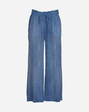 Cropped denim w - Blu