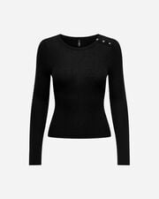 Mille glitter button w - Nero