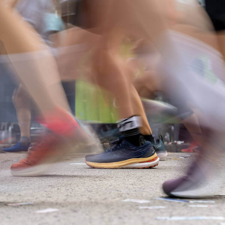 Persone che corrono una mezza maratona