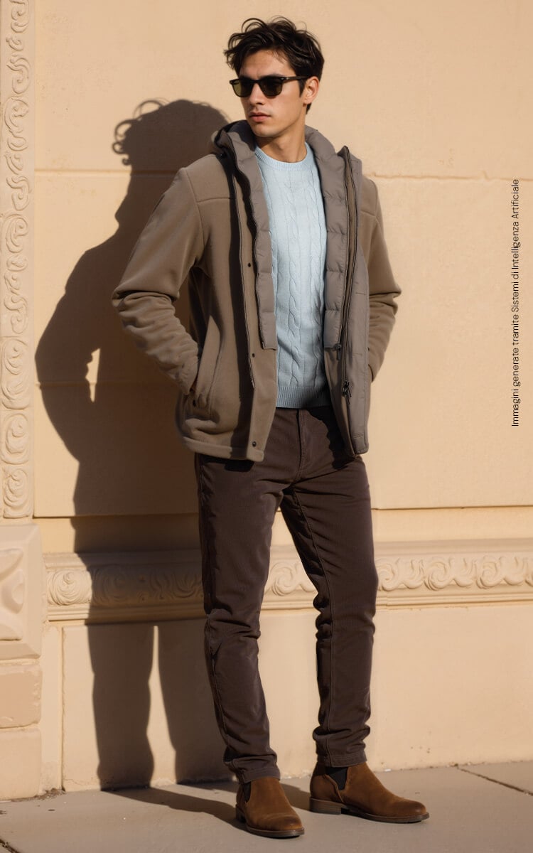 Ragazzo che indossa outfit Best Company