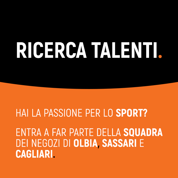 Ricerca talenti: entra a far parte della squadra dei negozi di Olbia, Sassari e Cagliari. Candidati ora. Clicca sul banner