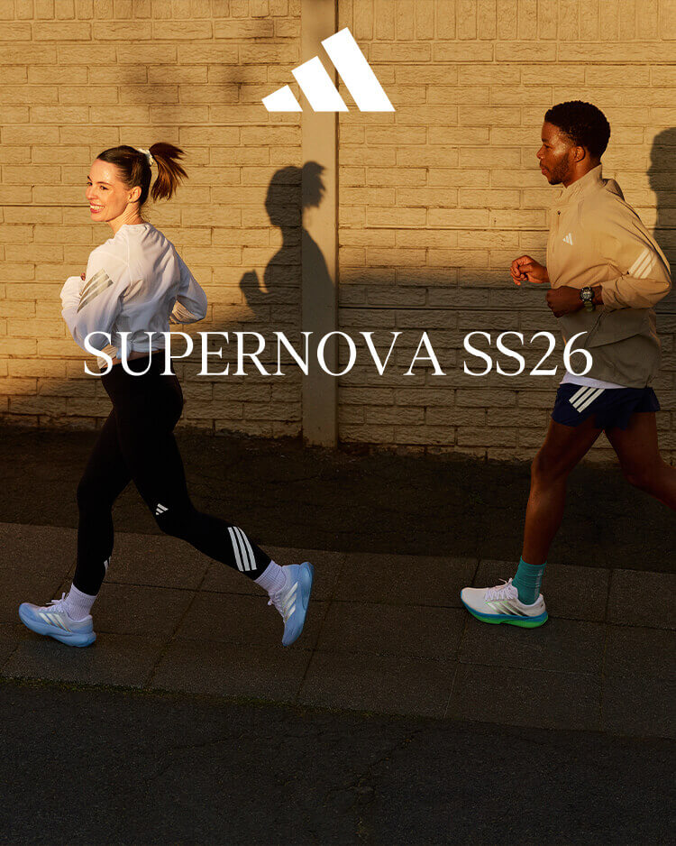 Collezione adidas Supernova - ragazzi che corrono e indossano abbigliamento e scarpe adidas