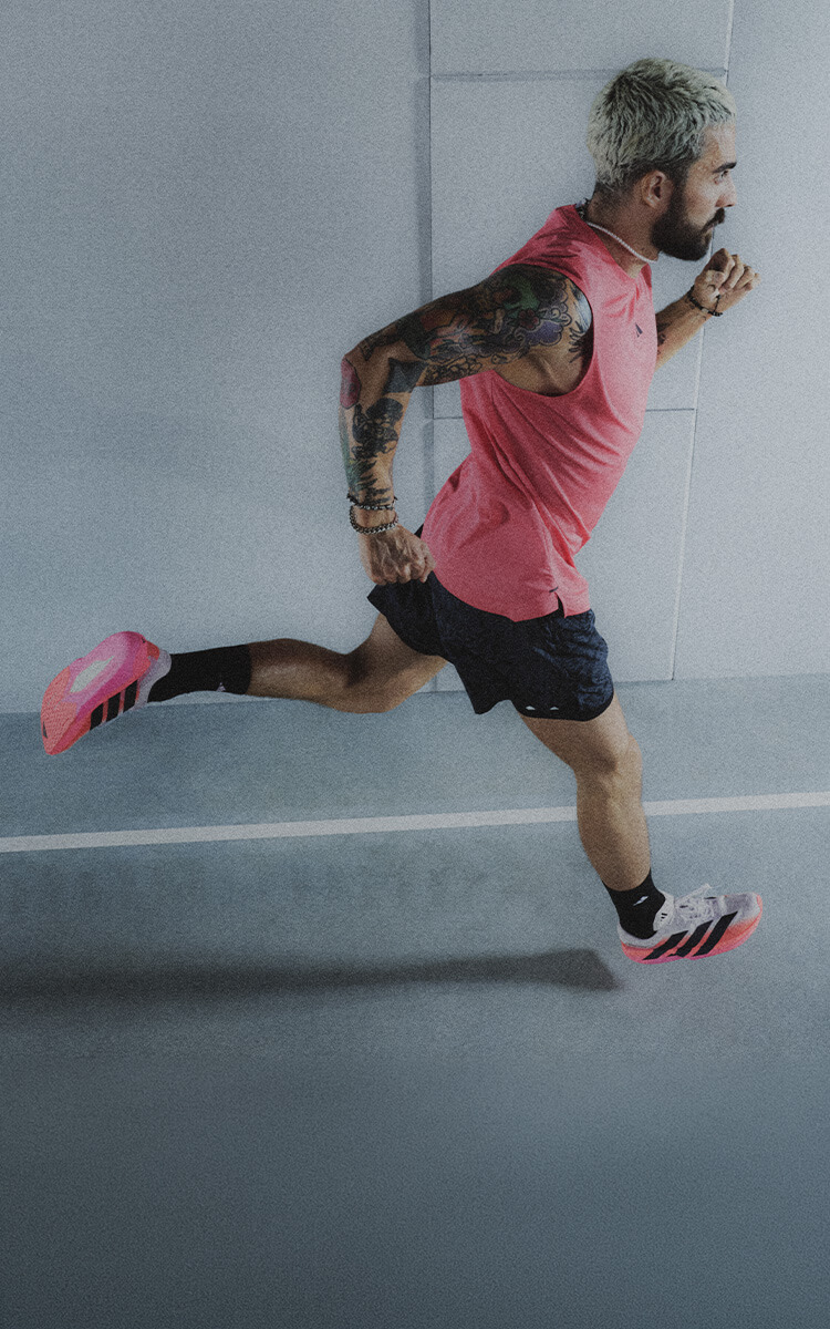 Training session con scarpe da allenamento adidas Adizero Dropset Pro