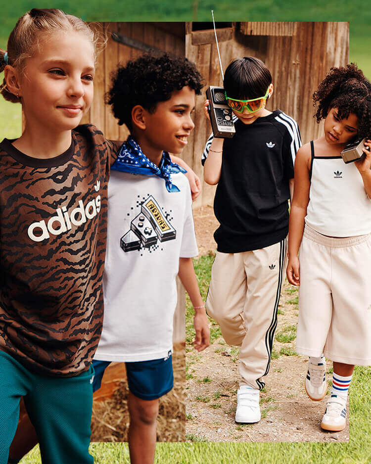 Bambini che indossano outfit adidas