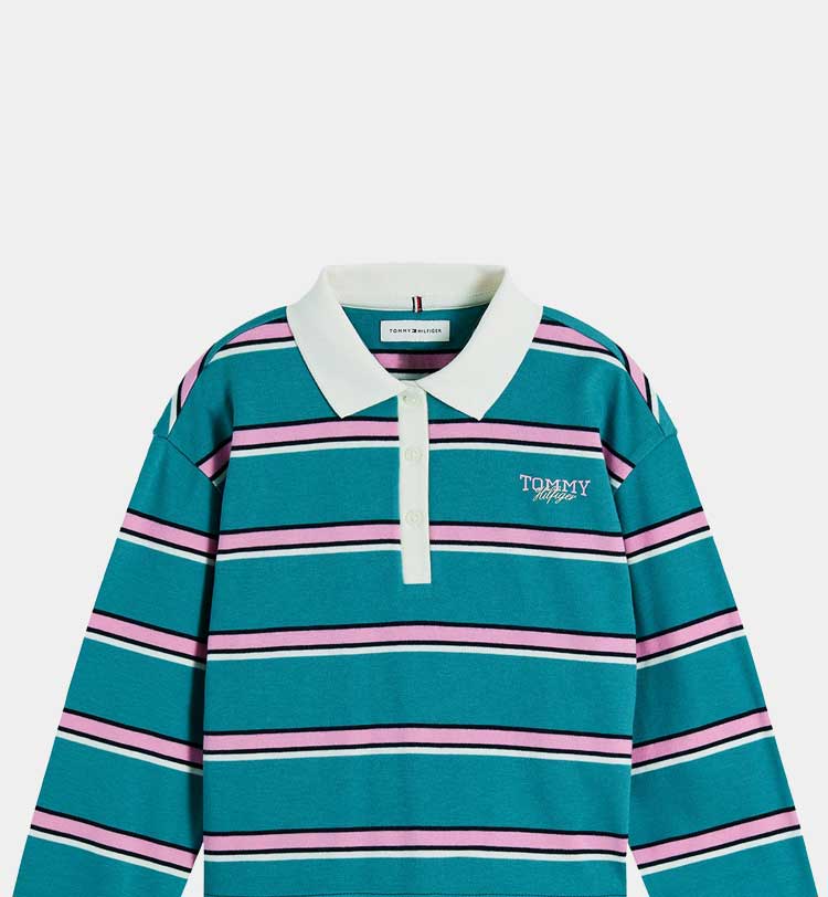 Polo maniche lunghe da bambina