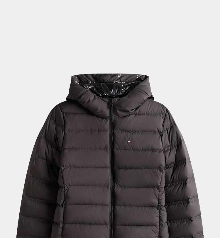 Piumino donna Tommy Jeans nero