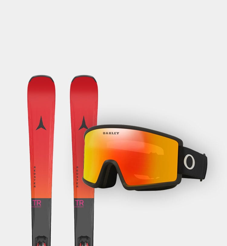 Paio di sci Atomic e Maschera Sci Oakley
