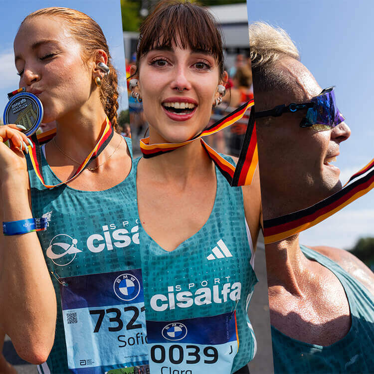 Sofia, Lorenzo e Clara con la medaglia in mano