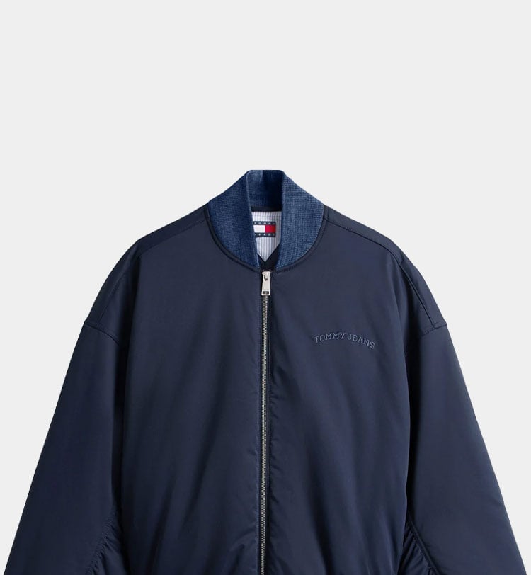 Giacca primaverile Tommy Jeans da donna color blu navy