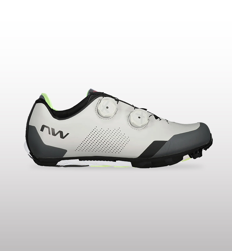 Scarpa da ciclismo bianca e nera Northwave