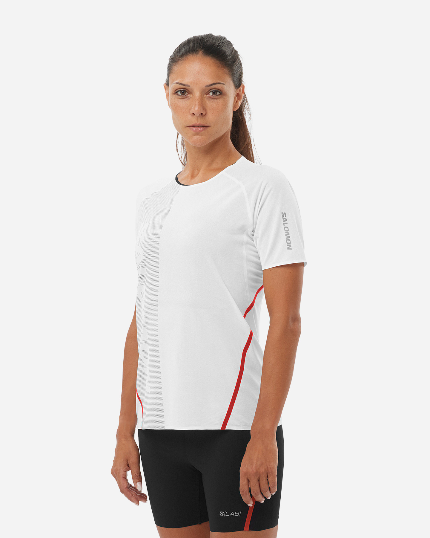 T-shirt running SALOMON S-LAB SPEED W - Bianco - 2 | Cisalfa Sport