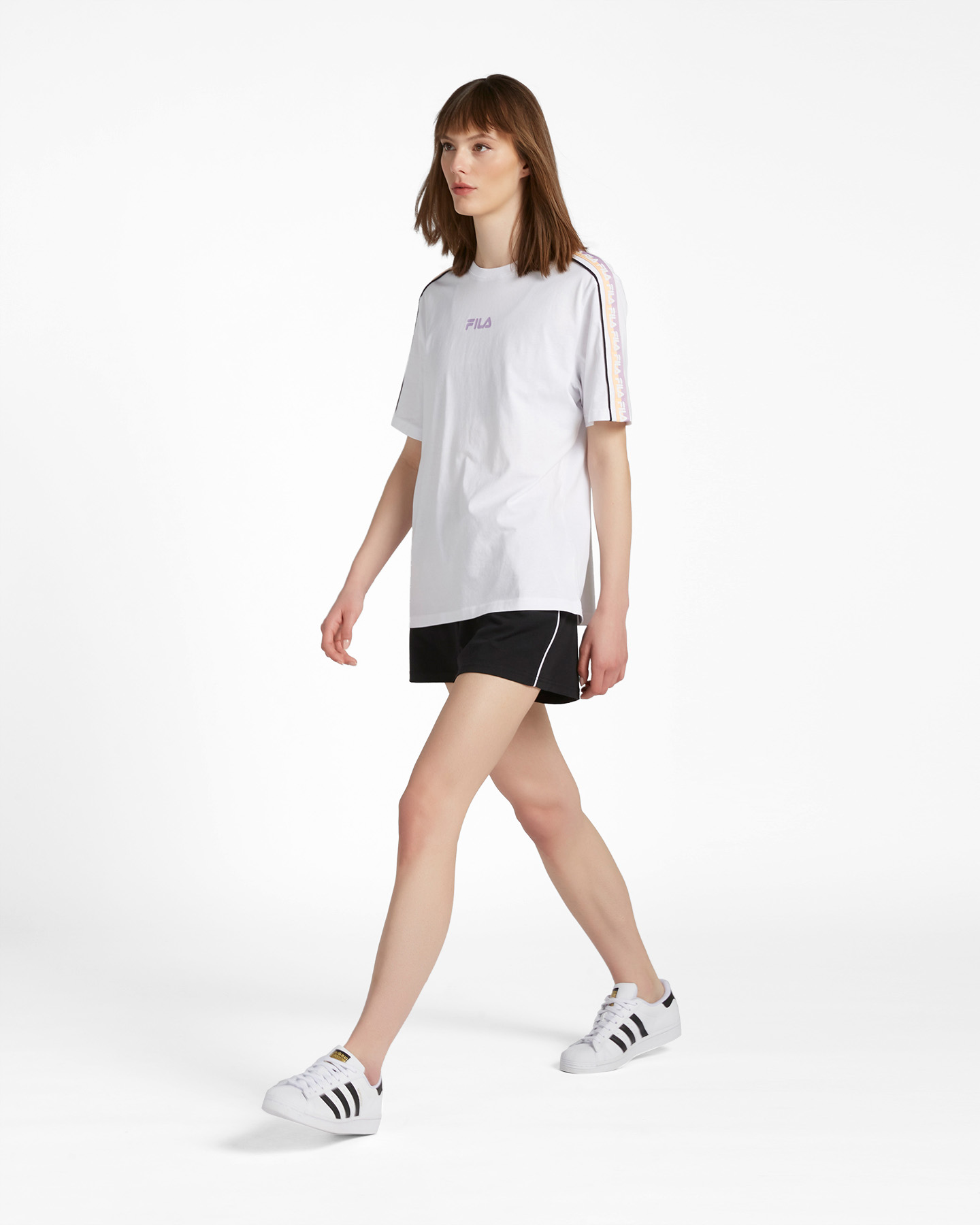 T-shirt FILA STREETWEAR LOGO TAPE W - Bianco - 3 | Cisalfa Sport