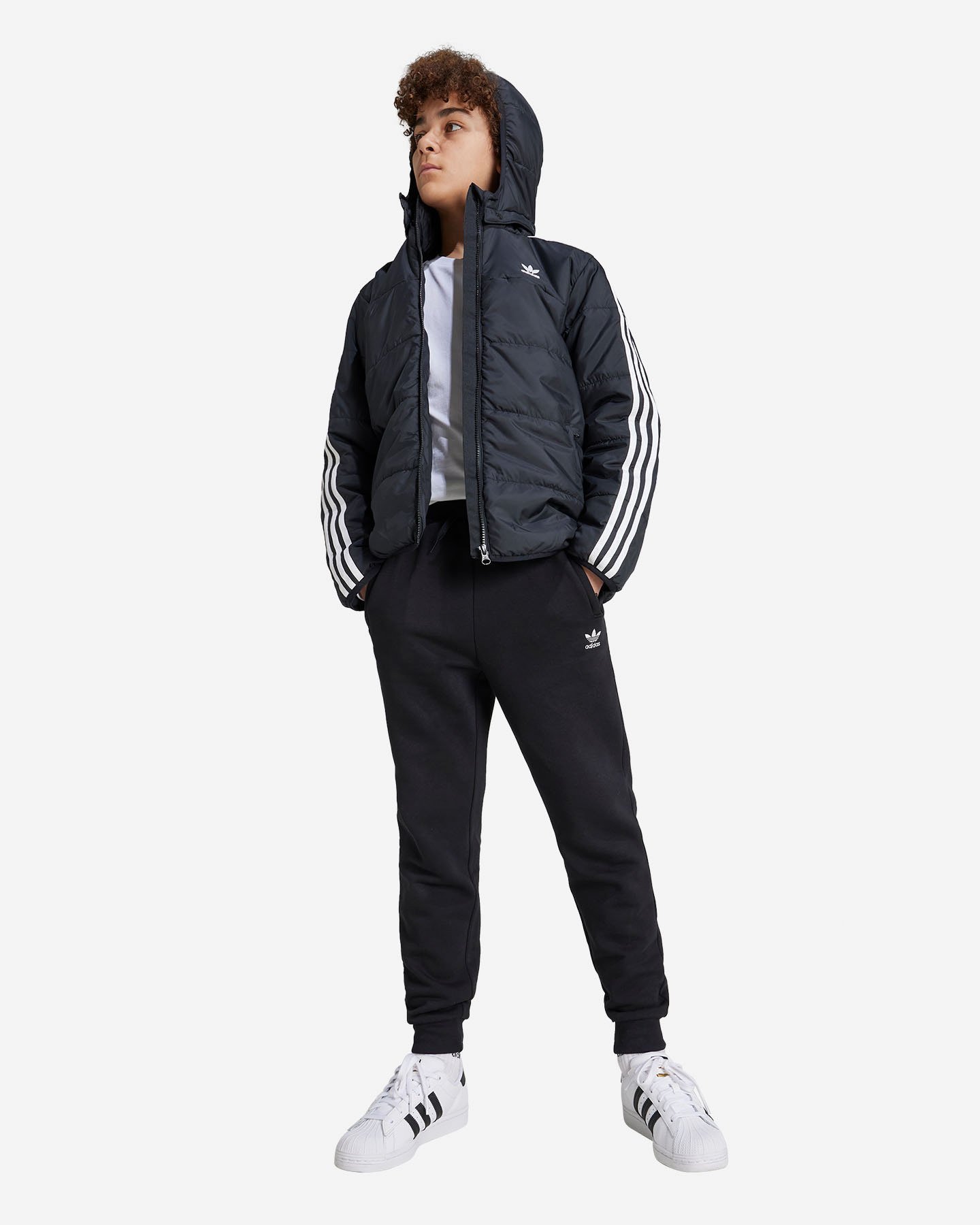 Giubbotto ADIDAS O BOY MIDWEIGHT 3STRIPES JR - Nero - 1 | Cisalfa Sport