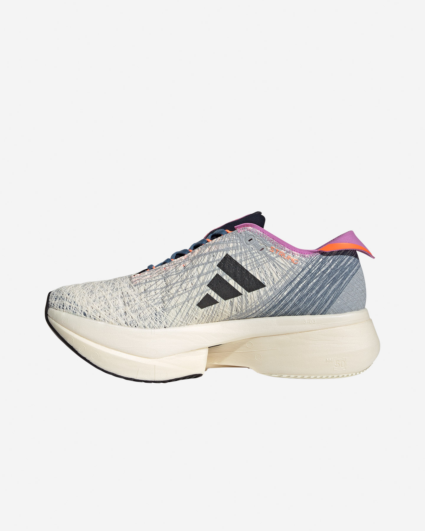Scarpe running ADIDAS ADIZERO PRIME X STRUNG W - Bianco - 3 | Cisalfa Sport