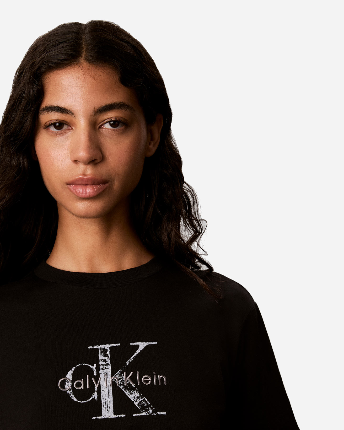 T-shirt CALVIN KLEIN JEANS BOXY LOGO W - Nero - 4 | Cisalfa Sport