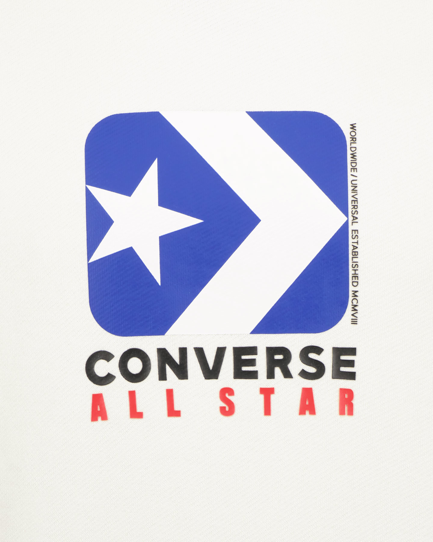 Felpa CONVERSE ICON PLAY M - Bianco - 2 | Cisalfa Sport