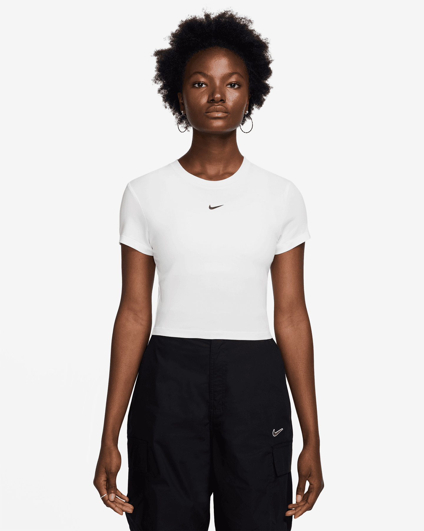 T-shirt NIKE CROP W - Bianco - 0 | Cisalfa Sport