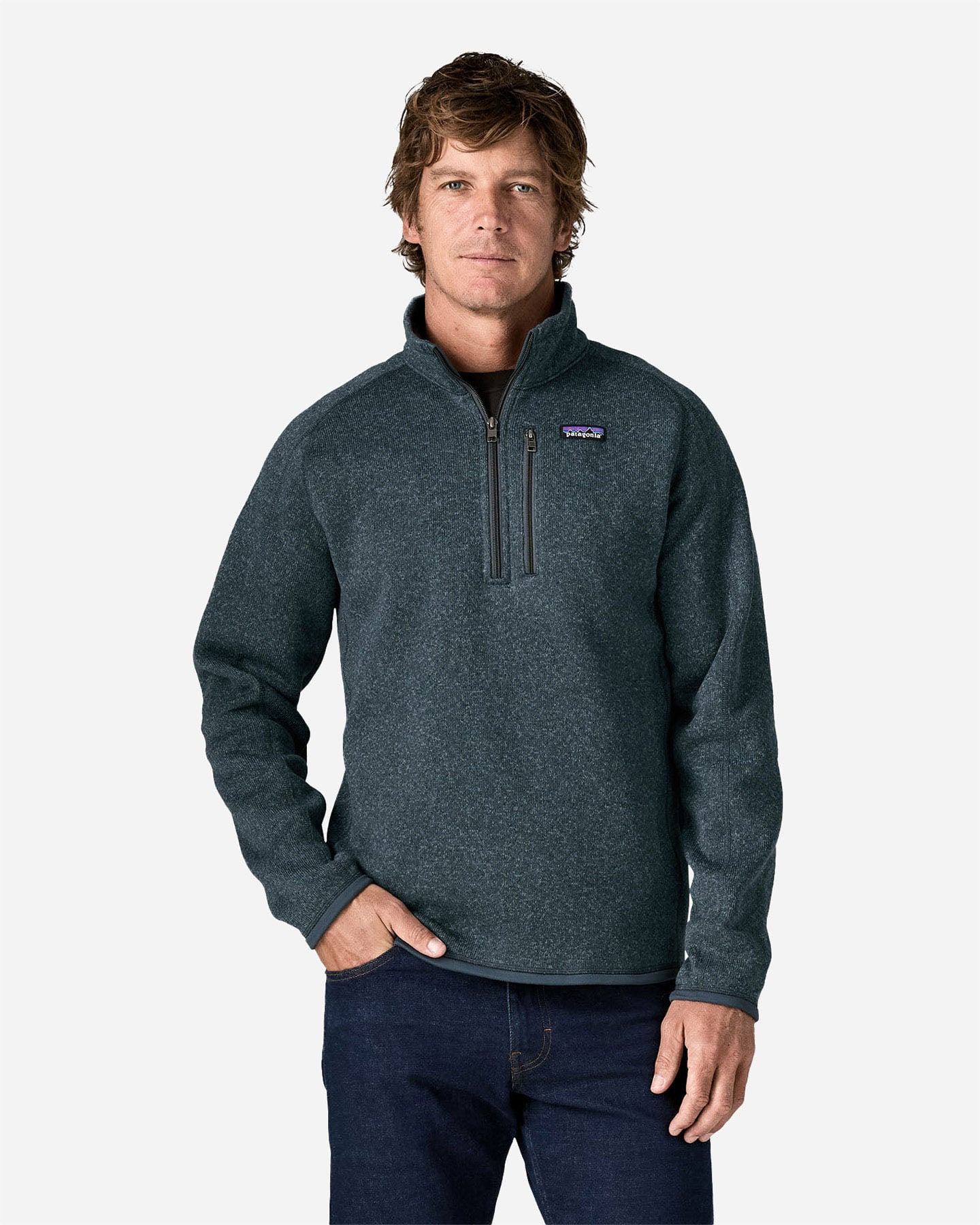 Pile PATAGONIA BETTER SWEATER 1/4 M - Blu - 1 | Cisalfa Sport