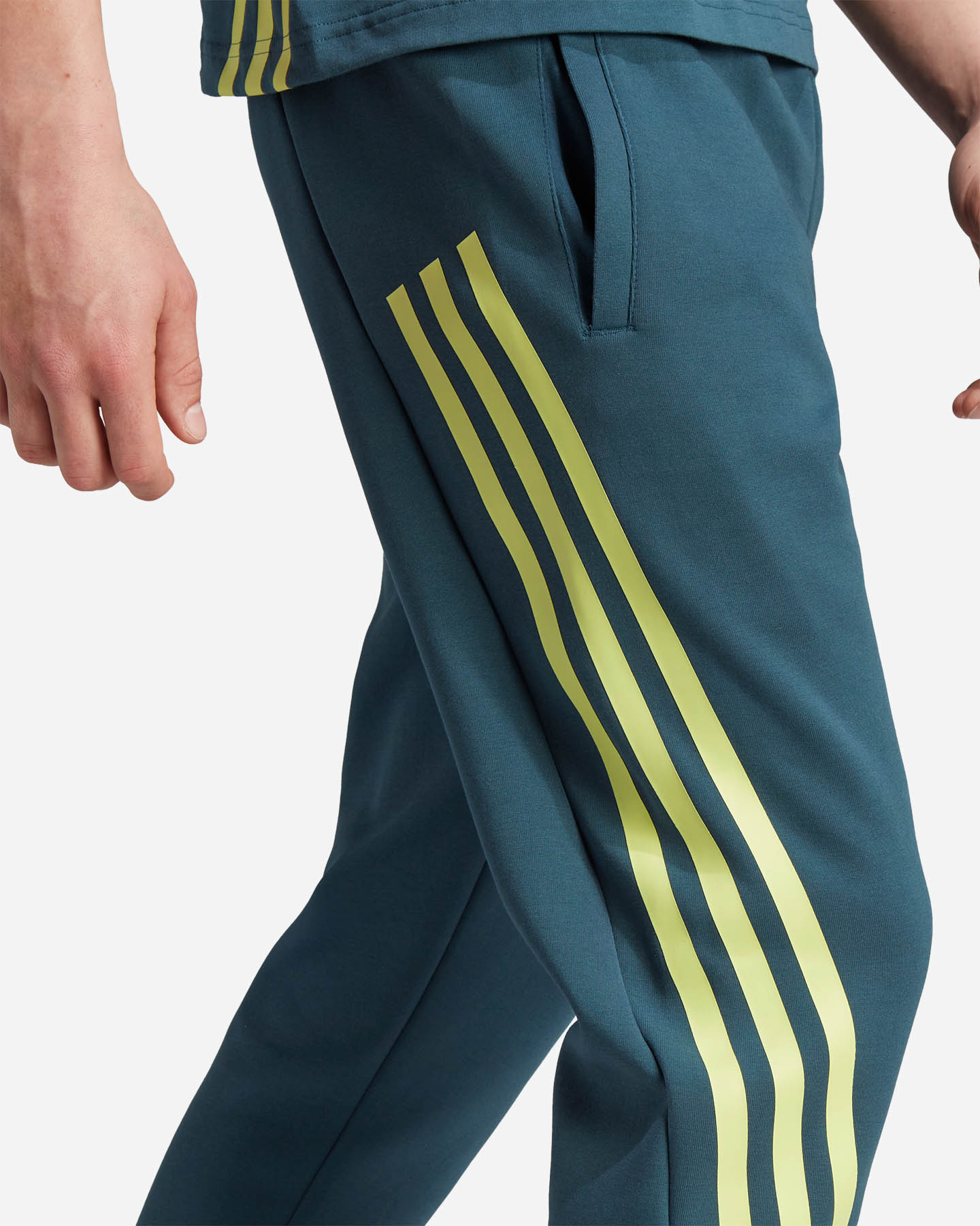 Pantalone ADIDAS 3 STRIPES M - Verde - 5 | Cisalfa Sport