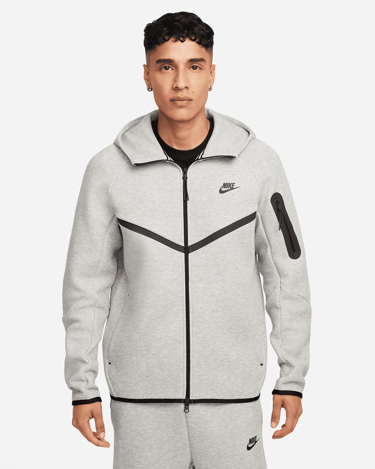 Nike Tech Fleece M - Felpa - Uomo - Grigio