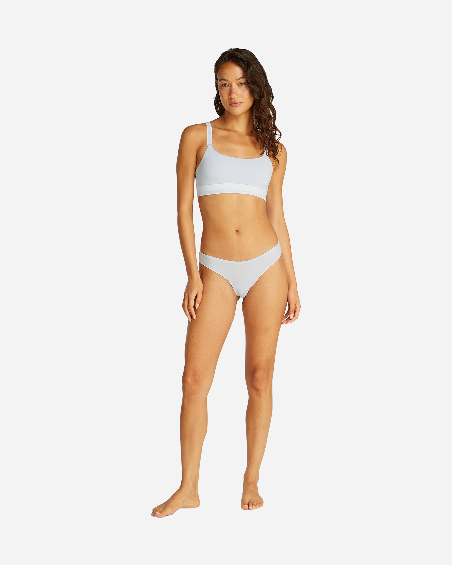 Intimo CALVIN KLEIN UNDERWEAR SLIP THONG W - Azzurro - 2 | Cisalfa Sport