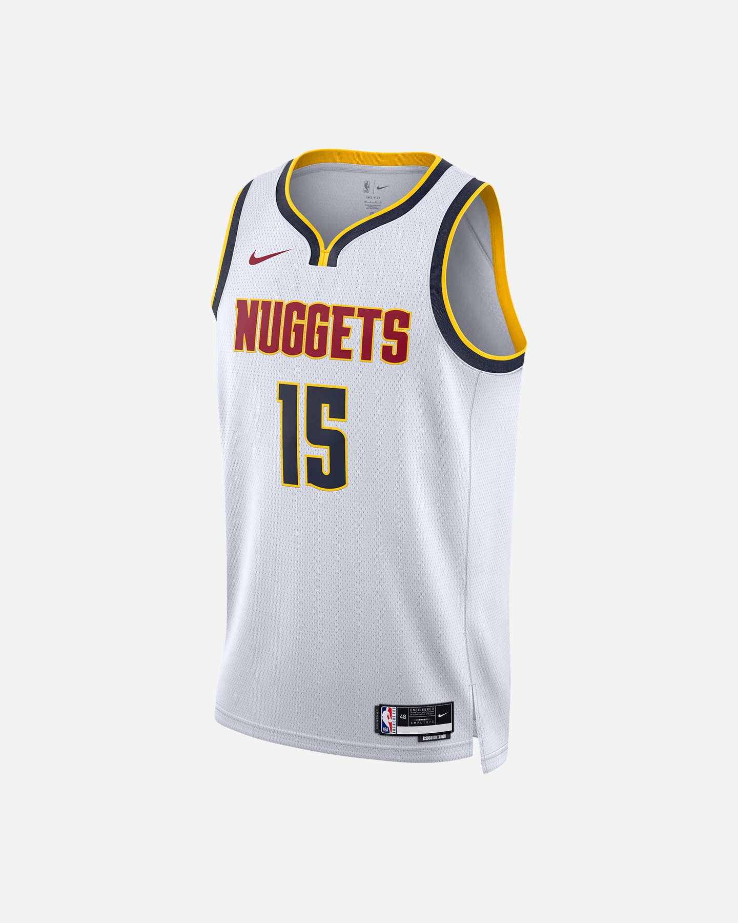 Pantaloncini basket NIKE ASSOCIATION NUGGETS JOKIC NIKOLA SWING 22 M - Bianco - 0 | Cisalfa Sport