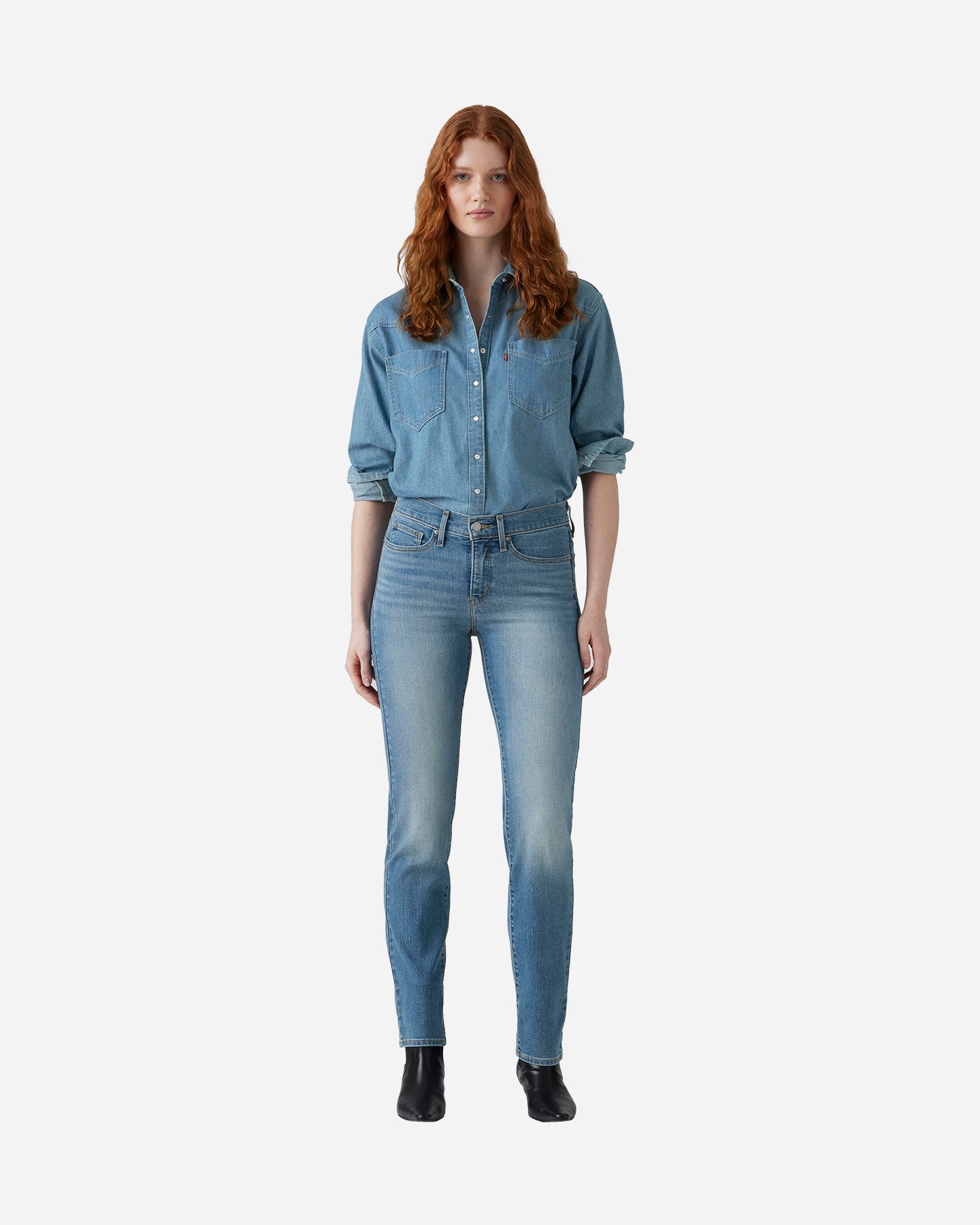 Jeans LEVI'S 314 SHAPING STRAIGHT L32 W - Denim - 2 | Cisalfa Sport