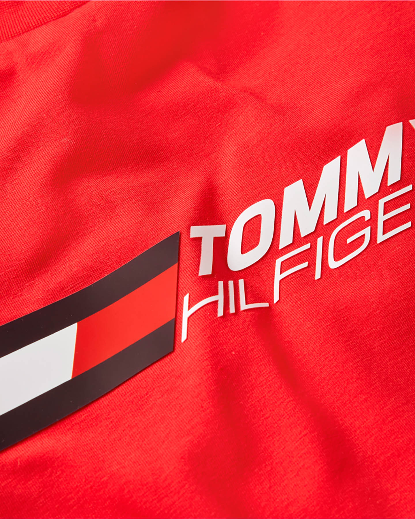 T-shirt TOMMY HILFIGER ESSENTIALS LOGO M - Rosso - 2 | Cisalfa Sport