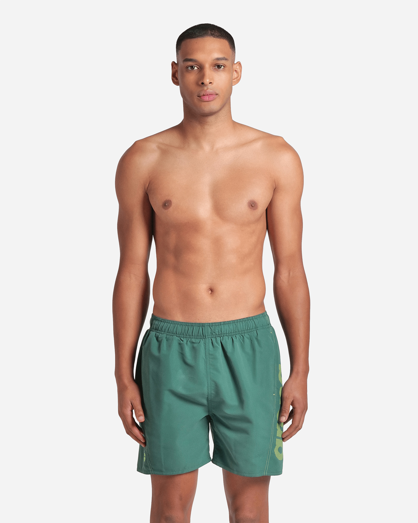 Boxer mare ARENA FUNDAMENTALS LOGO M - Verde - 0 | Cisalfa Sport