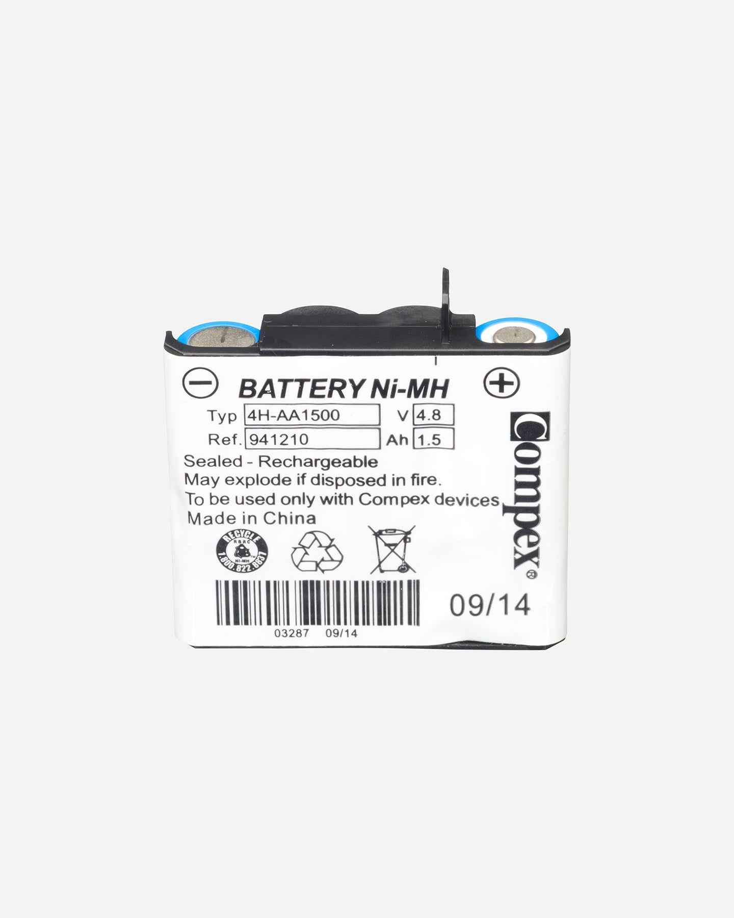 Accessorio elettrostimolatore COMPEX BATTERIA NEW - Bianco - 0 | Cisalfa Sport