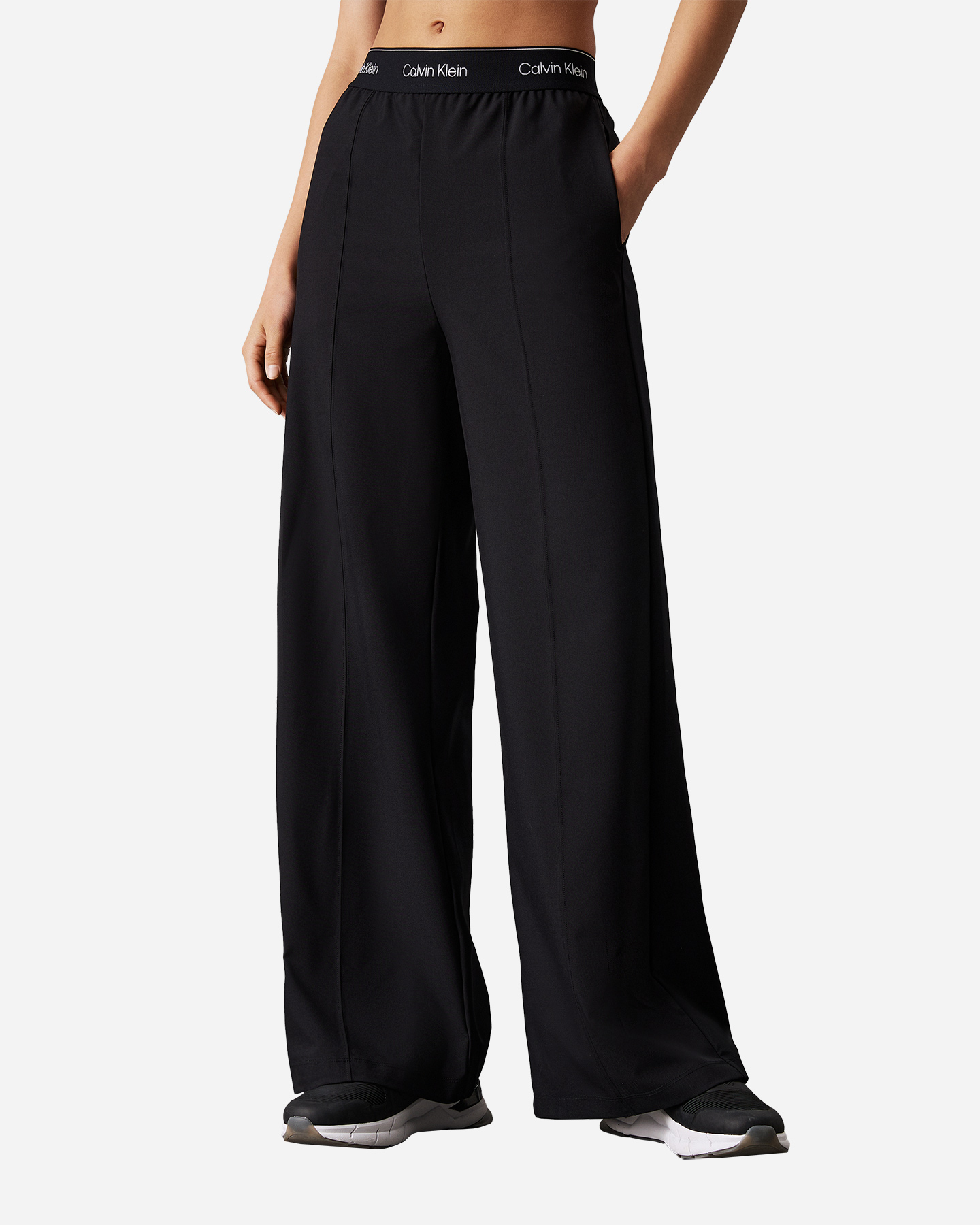 Pantalone CALVIN KLEIN SPORT LOGO AMPIO W - Nero - 0 | Cisalfa Sport