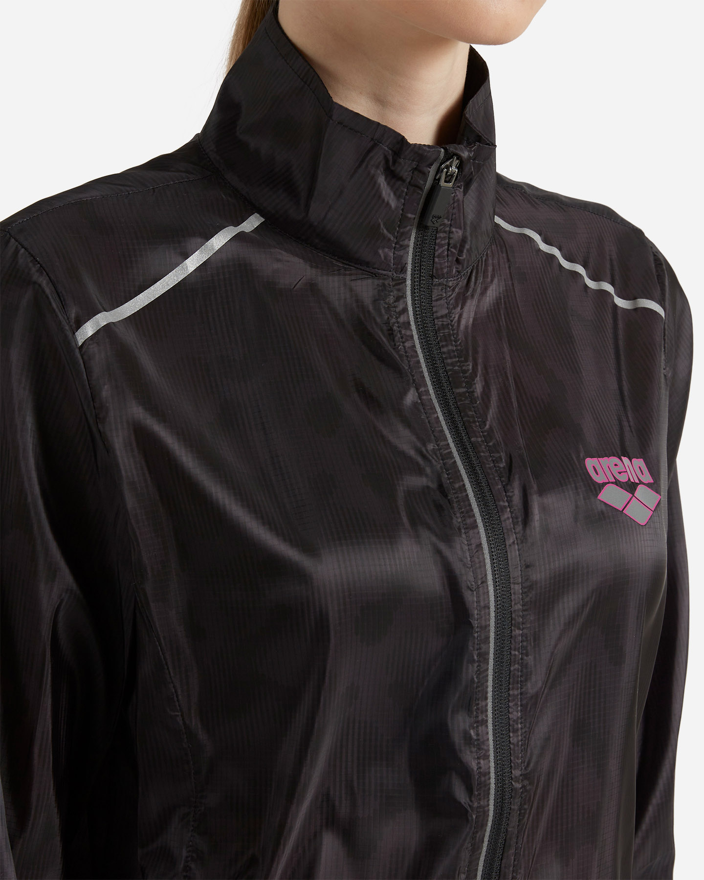Giacca running ARENA ATHLETIC RUN W - Nero - 4 | Cisalfa Sport