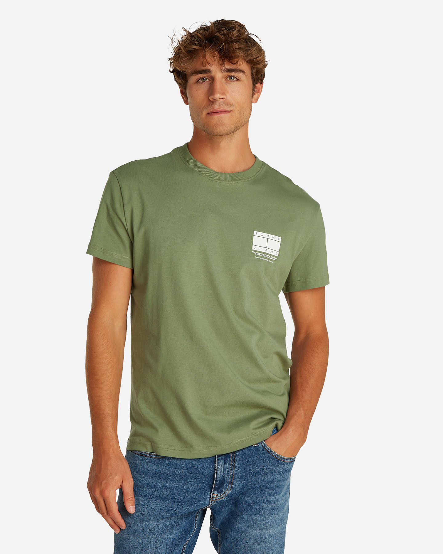 T-shirt TOMMY HILFIGER SMALL LOGO FLAG M - Verde - 2 | Cisalfa Sport