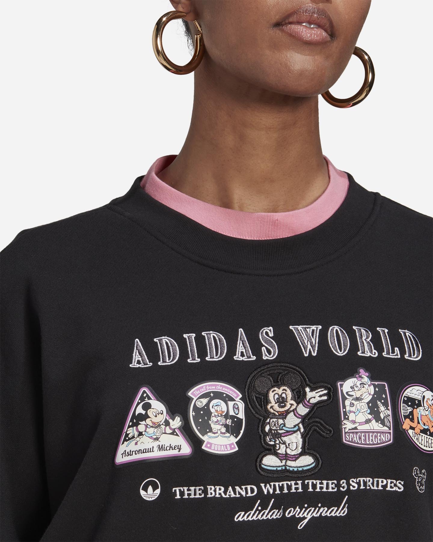 Felpa ADIDAS ORIGINAL DISNEY W - Nero - 4 | Cisalfa Sport