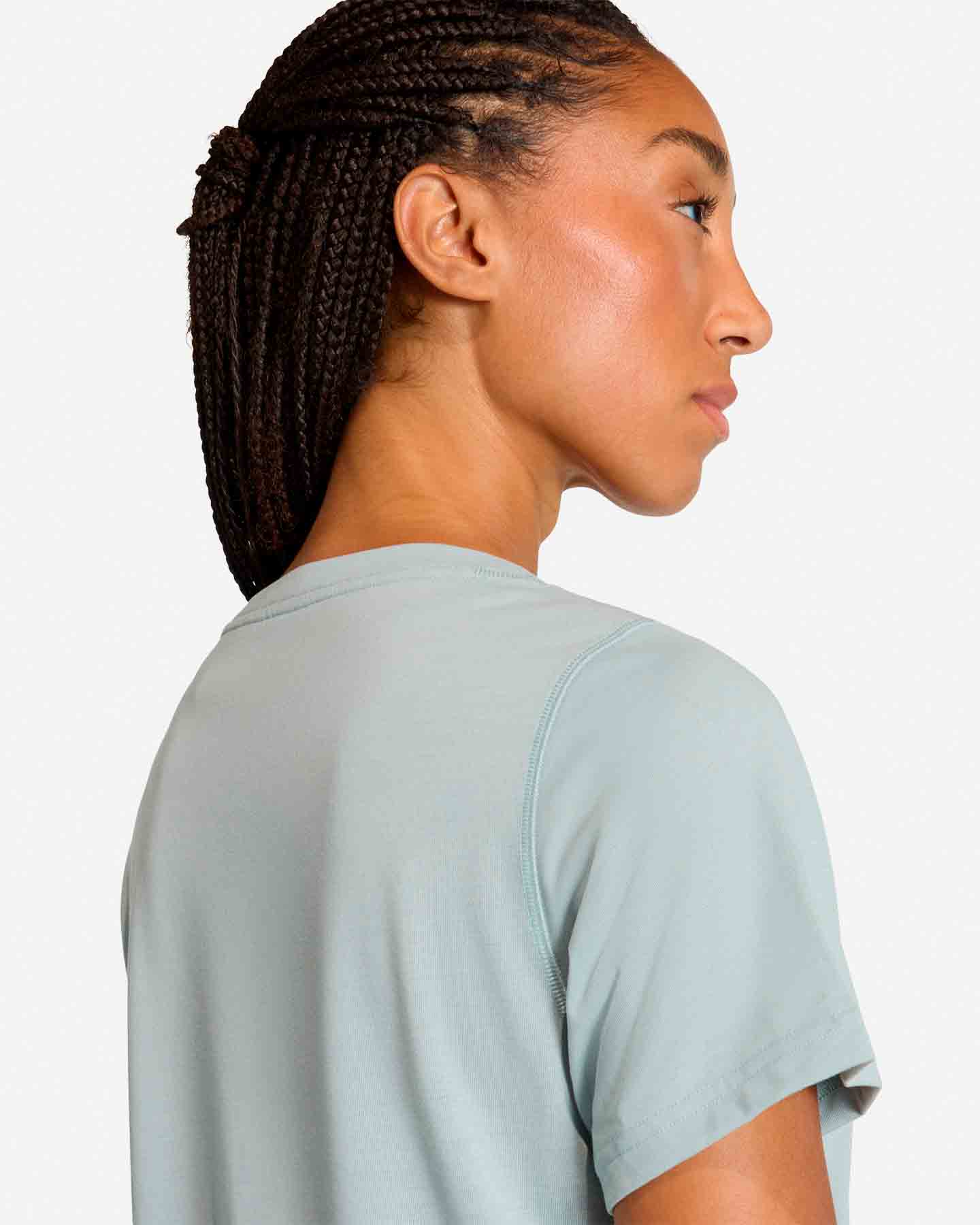 T-shirt training ADIDAS ESSENTIALS SMALL LOGO W - Verde - 5 | Cisalfa Sport